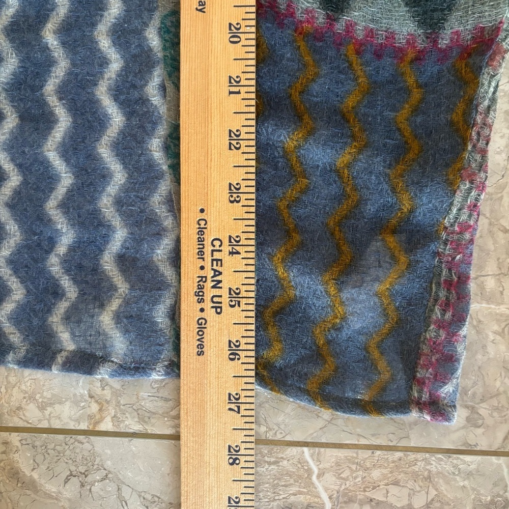 Soft Surroundings Wool Patchwork Boho Kimono Card… - image 11